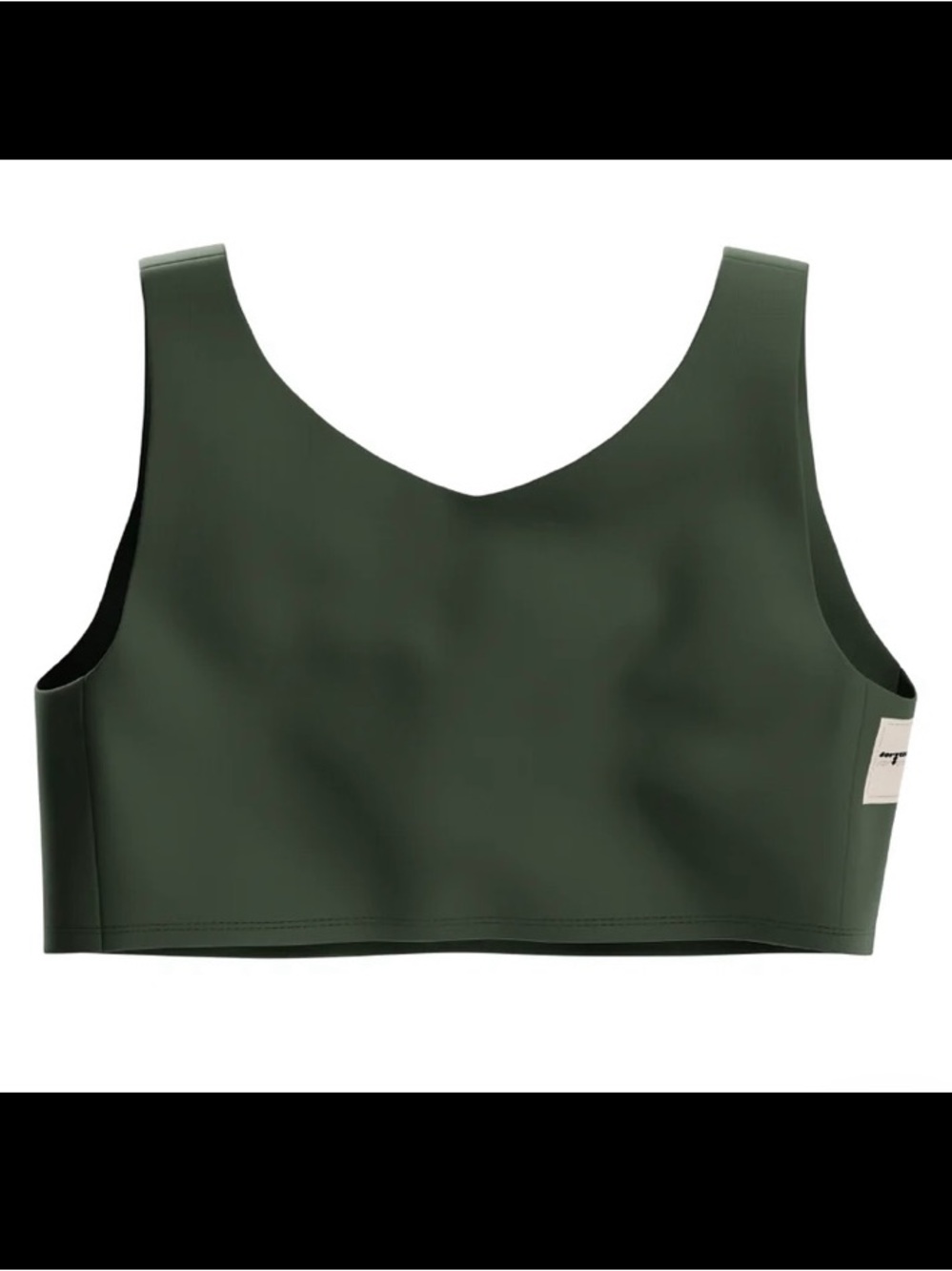 FOR THEM Binder All-Day Jasmine Olive Green Sports Bra Compression Chest Binder